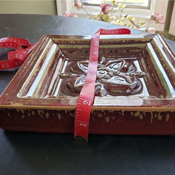 Vtg Heavy Glazed Wall Hanging - Picture 7 of 7